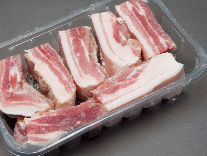 Panceta ibérica bandeja