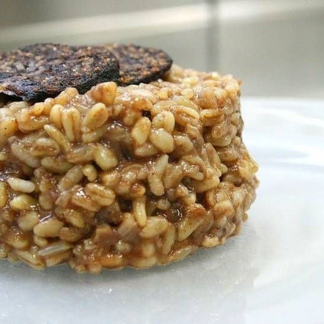 Risotto de morcilla de Burgos