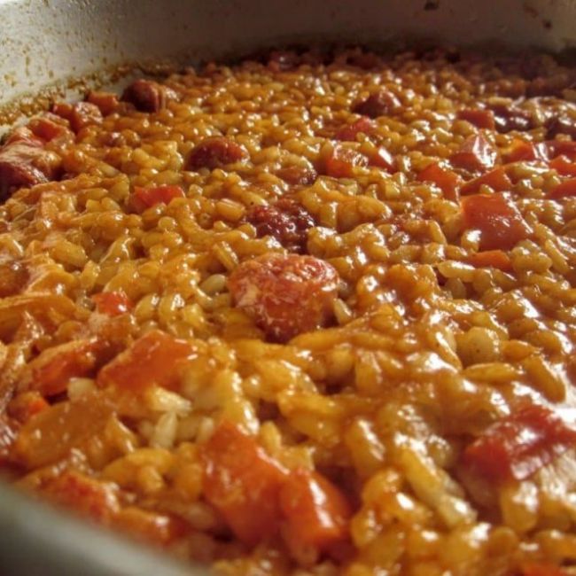 Arroz con chistorra