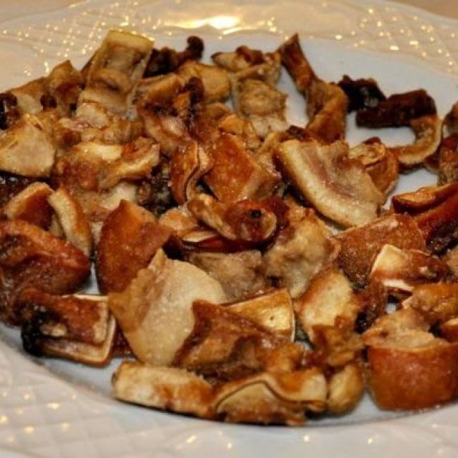 careta de cerdo crujiente