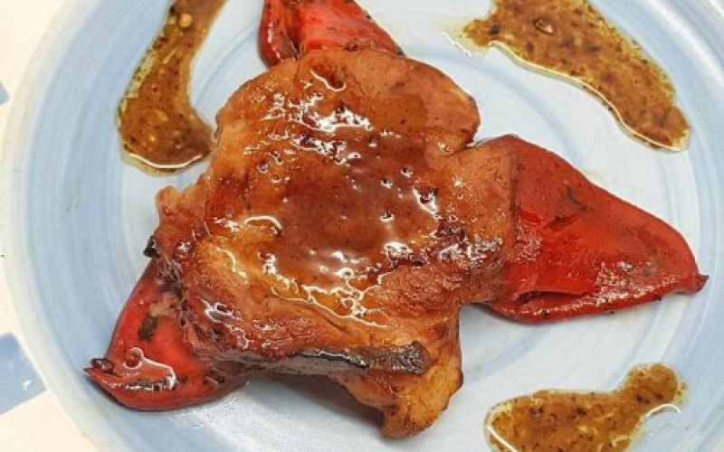 chuletas de sajonia al maple syrop