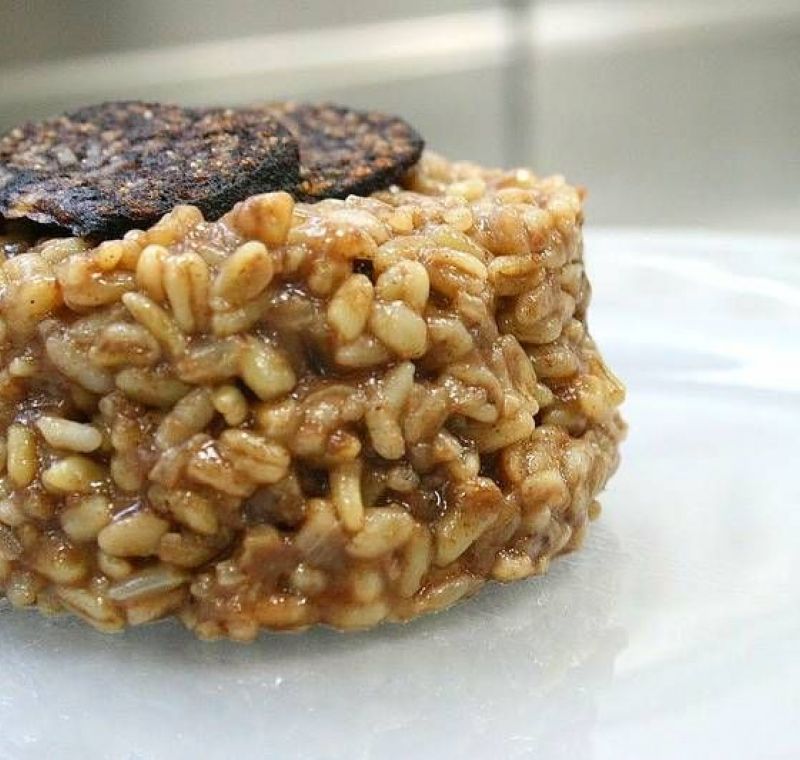 risotto de morcilla de burgos