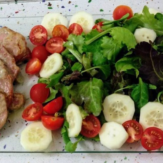 Chuletas de Sajonia con roquefort